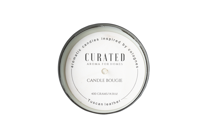 Tuscan Leather Inspired - Metal Scented Candle